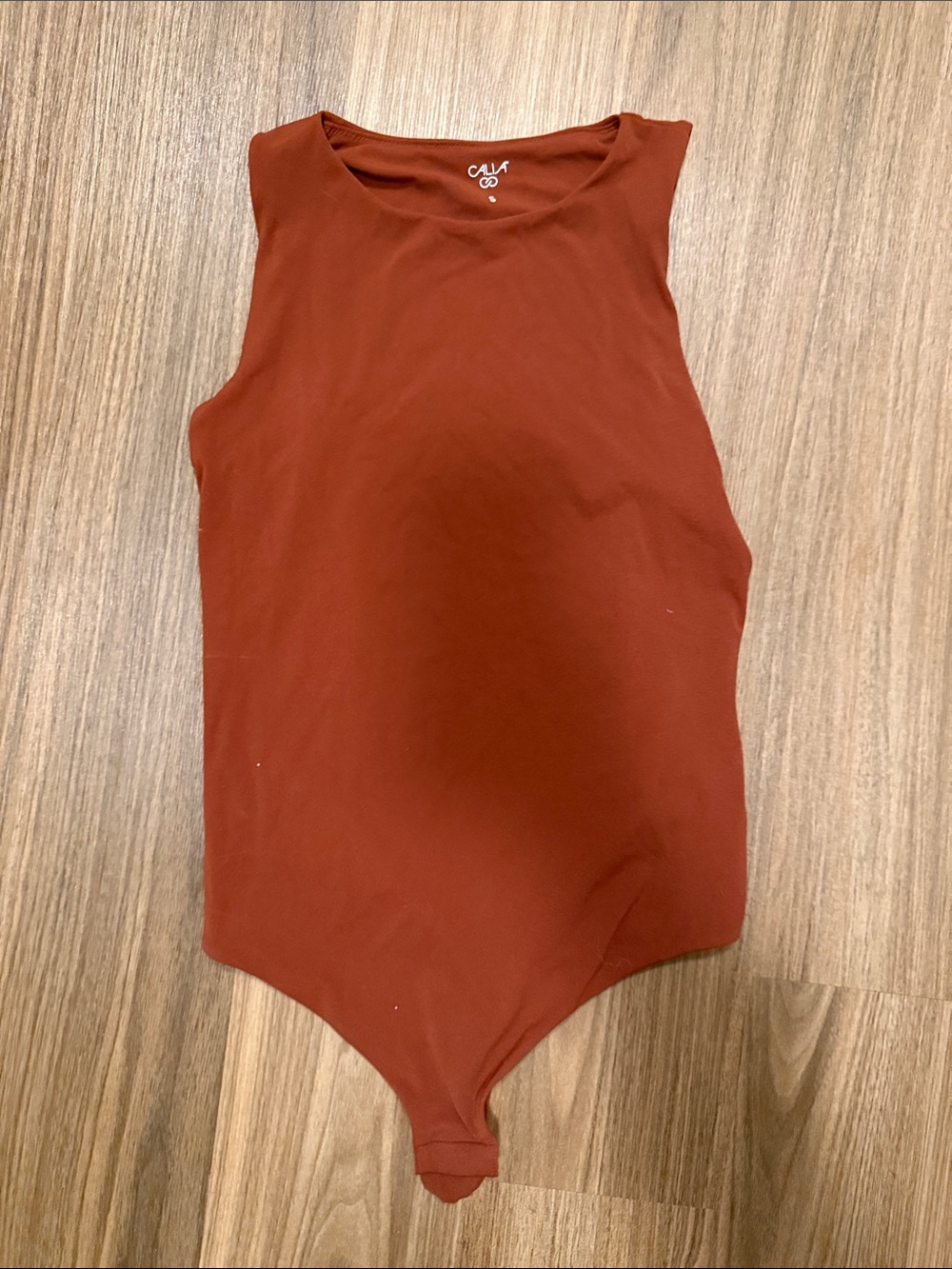 CALIA by Carrie Underwood Terracotta Sleeveless Bodysuit